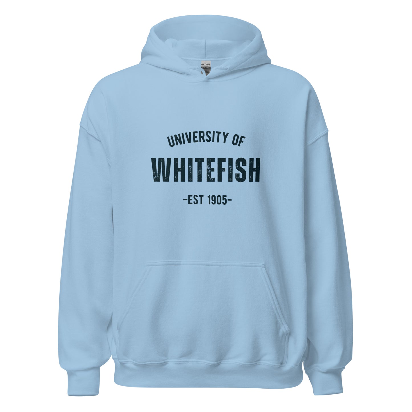 University of Whitefish hoodie light