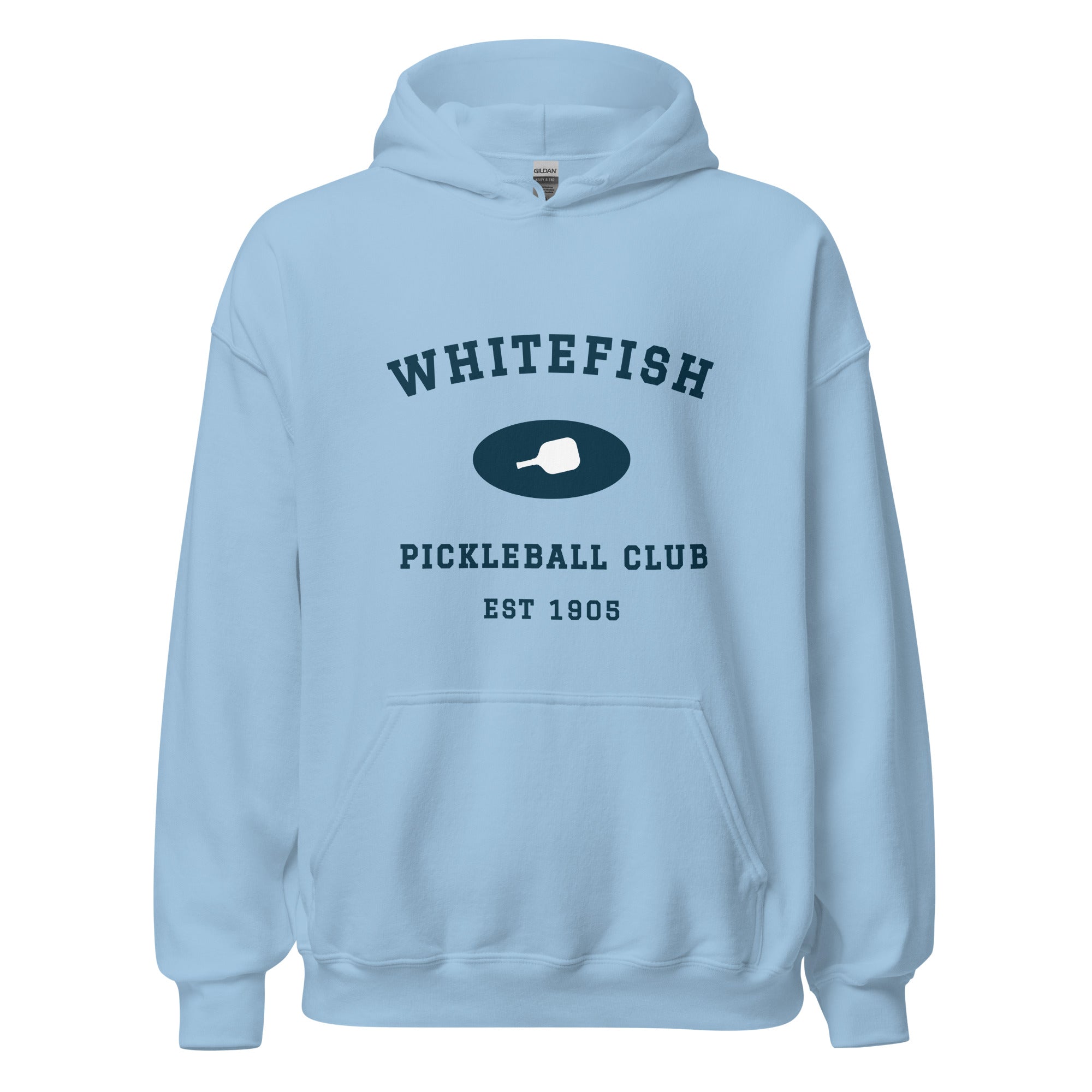 pickleball club hoodie light – University of Whitefish