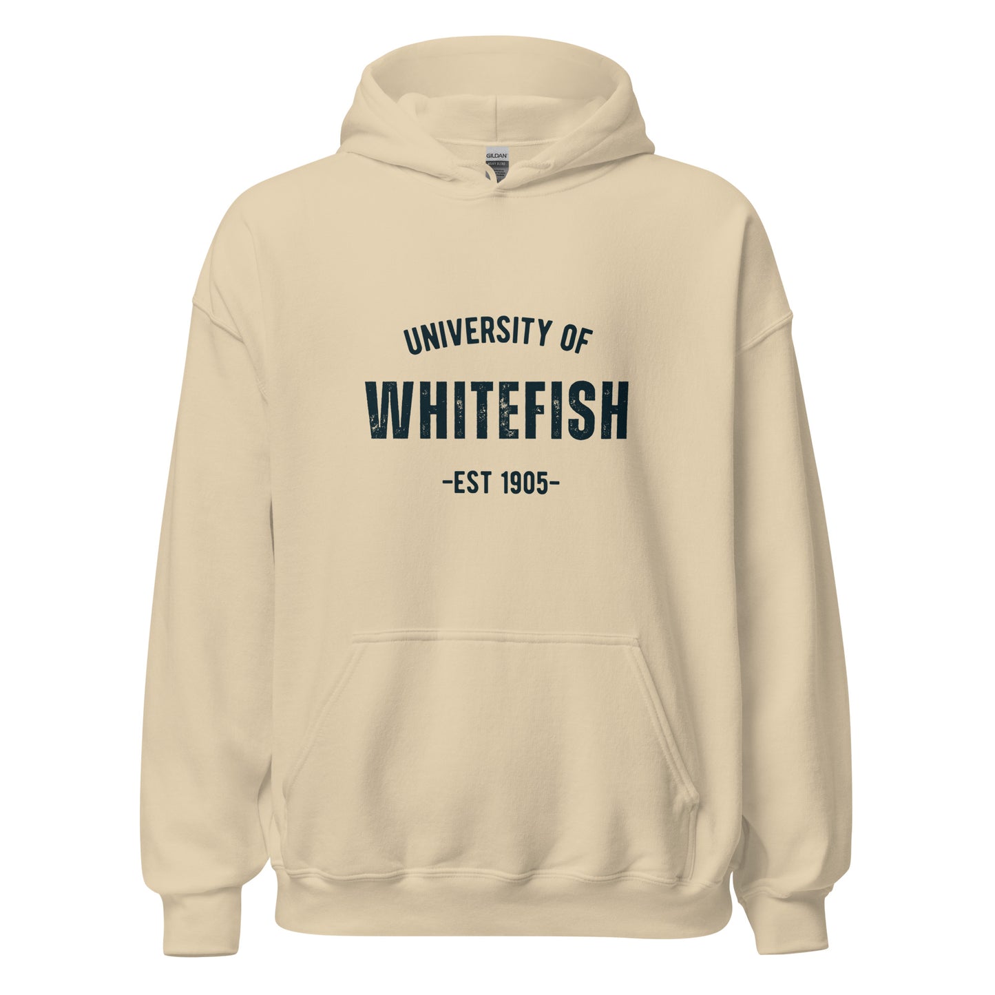 University of Whitefish hoodie light