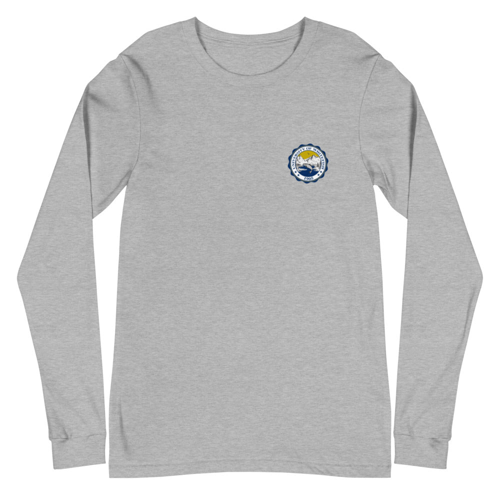 Men's / Unisex Long Sleeve Tee Traditional Crest Back