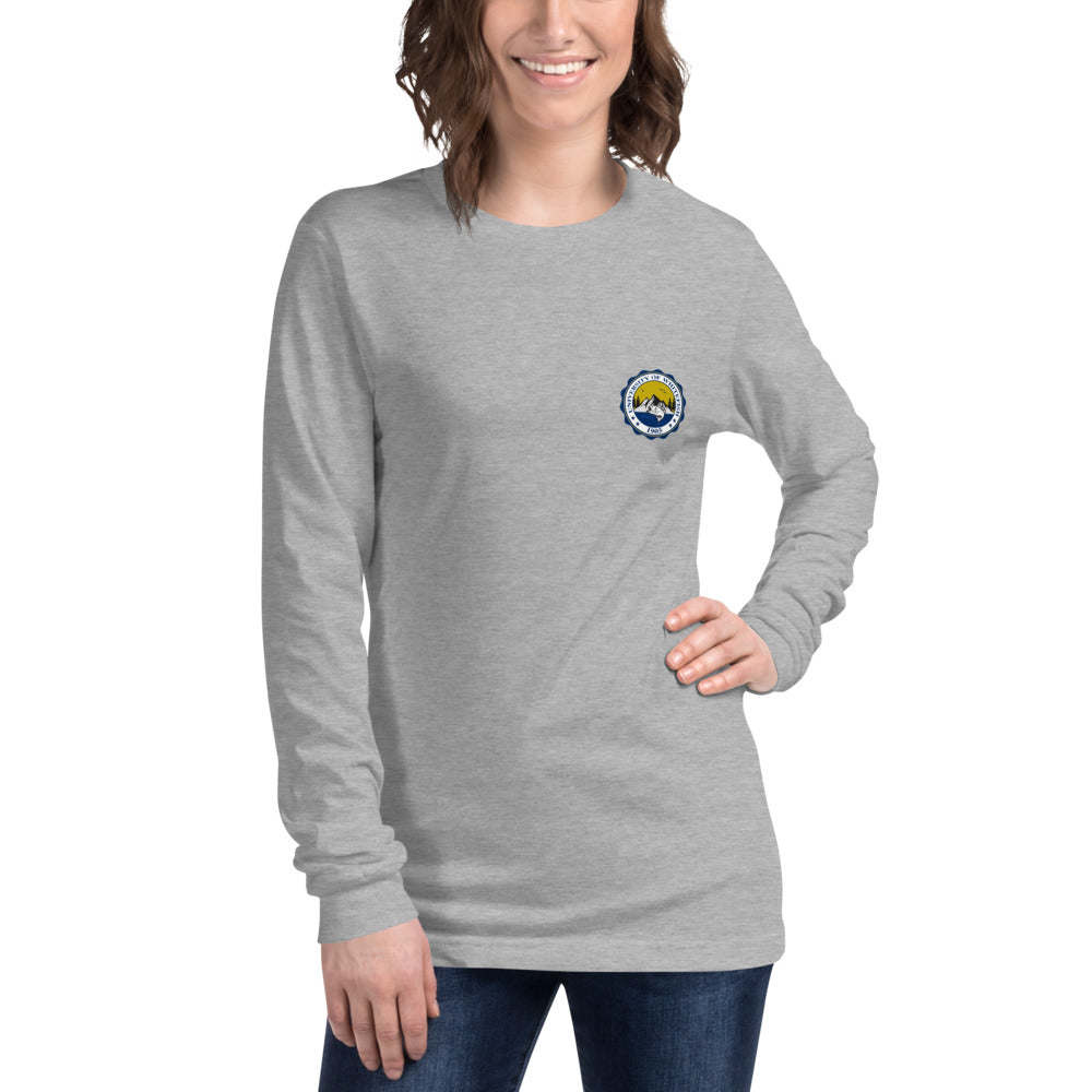 Women's / Unisex Long Sleeve Tee Modern Crest Back