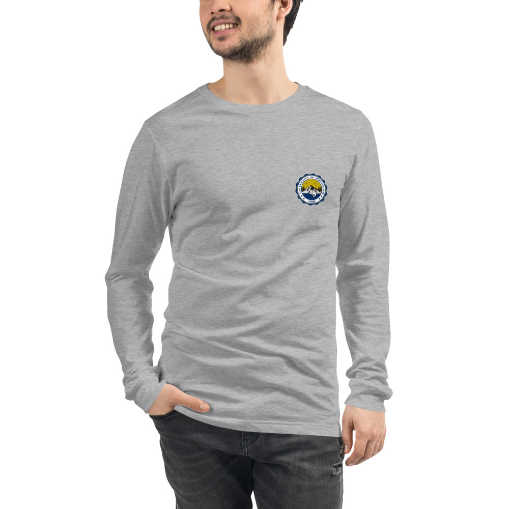 Men's / Unisex Long Sleeve Tee Modern Crest Back