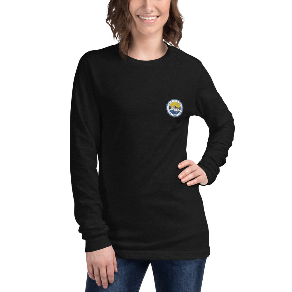 Women's / Unisex Long Sleeve Tee Modern Crest Back