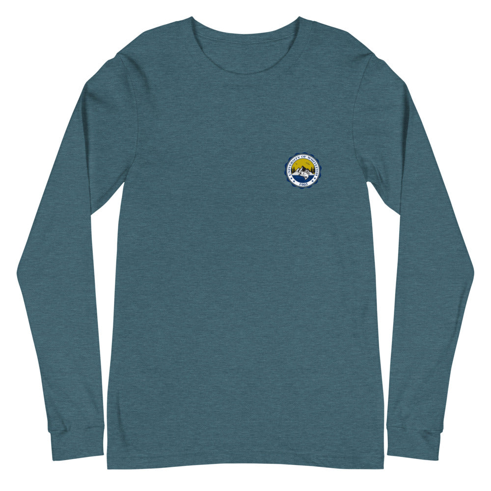 Women's / Unisex Long Sleeve Tee Modern Crest Back