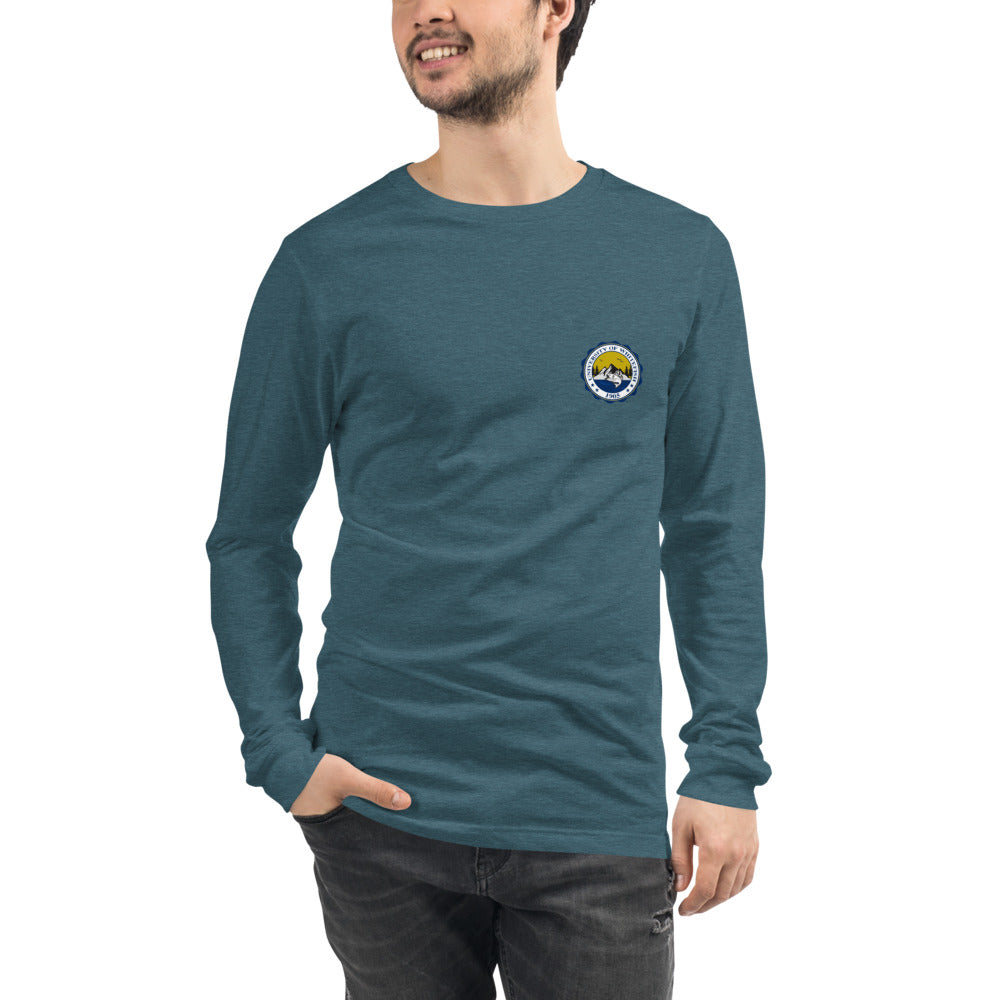 Men's / Unisex Long Sleeve Tee Modern Crest Back