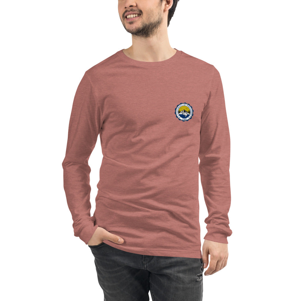 Men's / Unisex Long Sleeve Tee Modern Crest Back