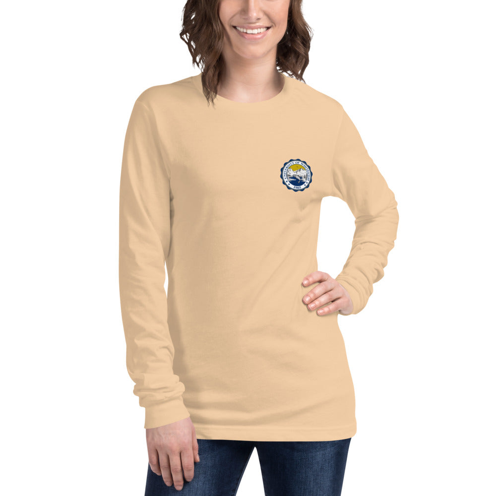 Women's / Unisex Long Sleeve Tee Traditional Crest Back