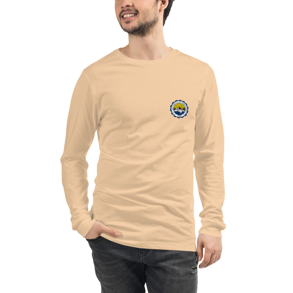 Men's / Unisex Long Sleeve Tee Modern Crest Back