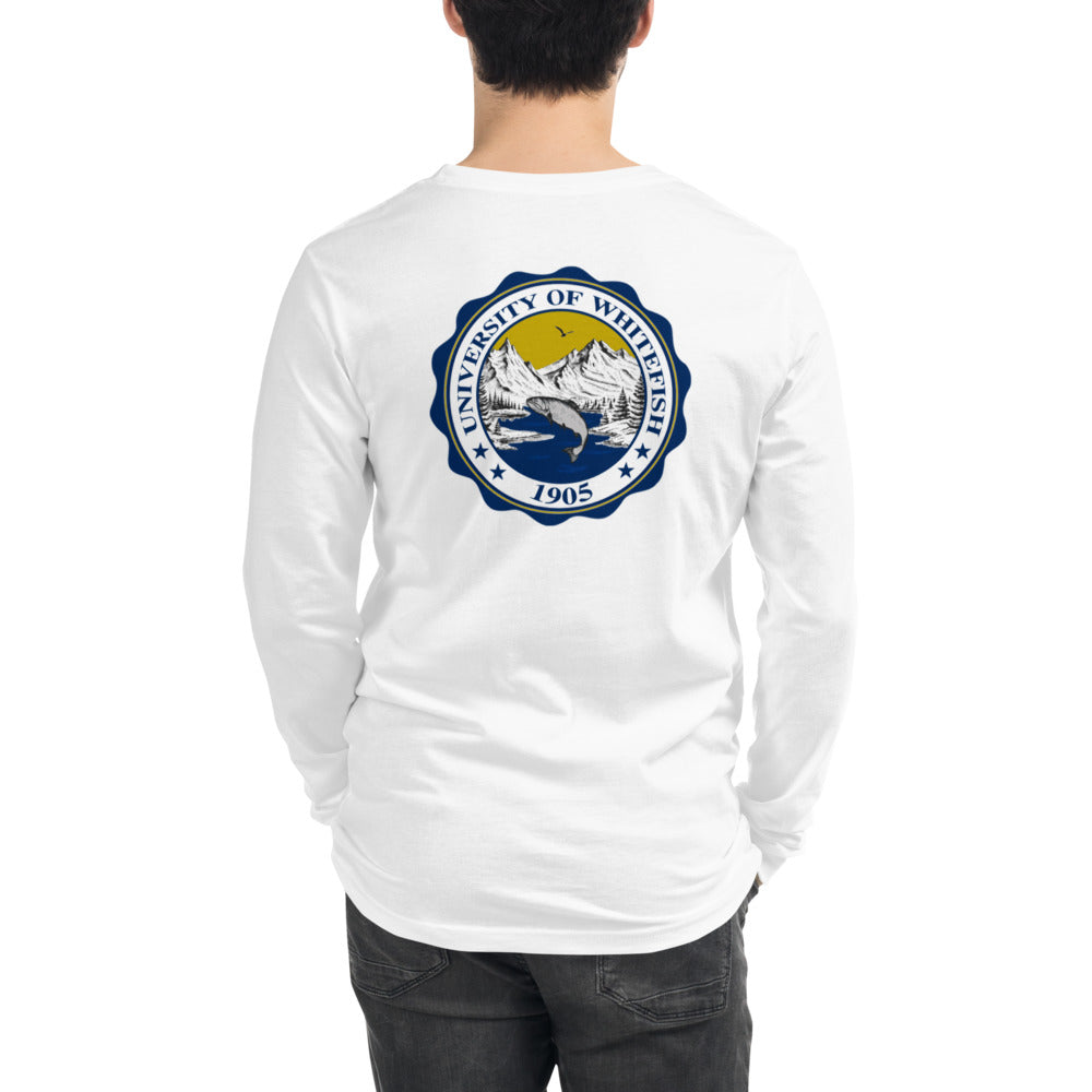 Men's / Unisex Long Sleeve Tee Traditional Crest Back