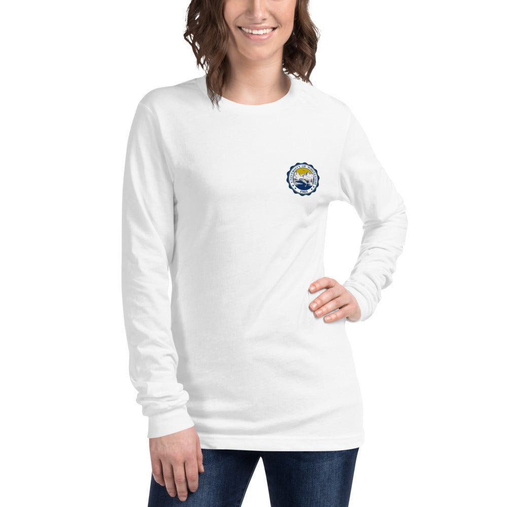 Women's / Unisex Long Sleeve Tee Traditional Crest Back