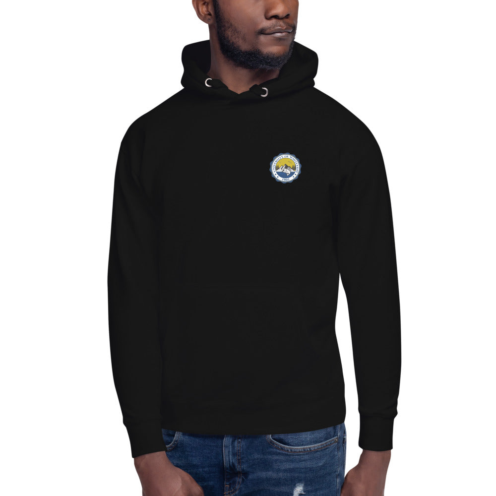 Men's/Unisex Hoodie Modern Crest Back