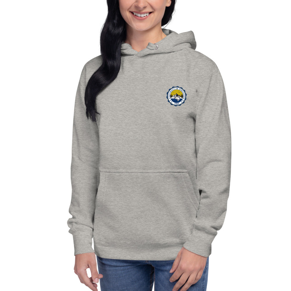 Women's/Unisex Hoodie Modern Crest Back