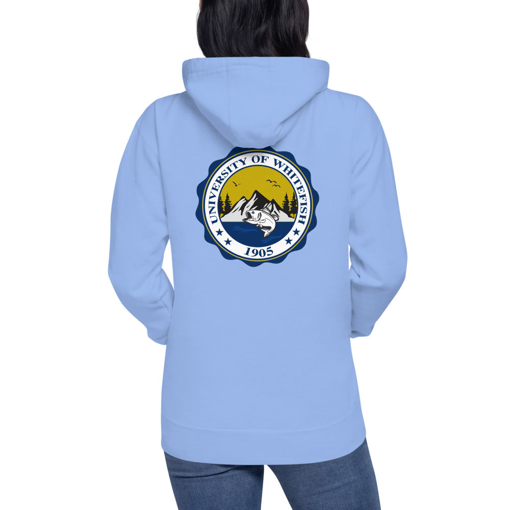 Women's/Unisex Hoodie Modern Crest Back