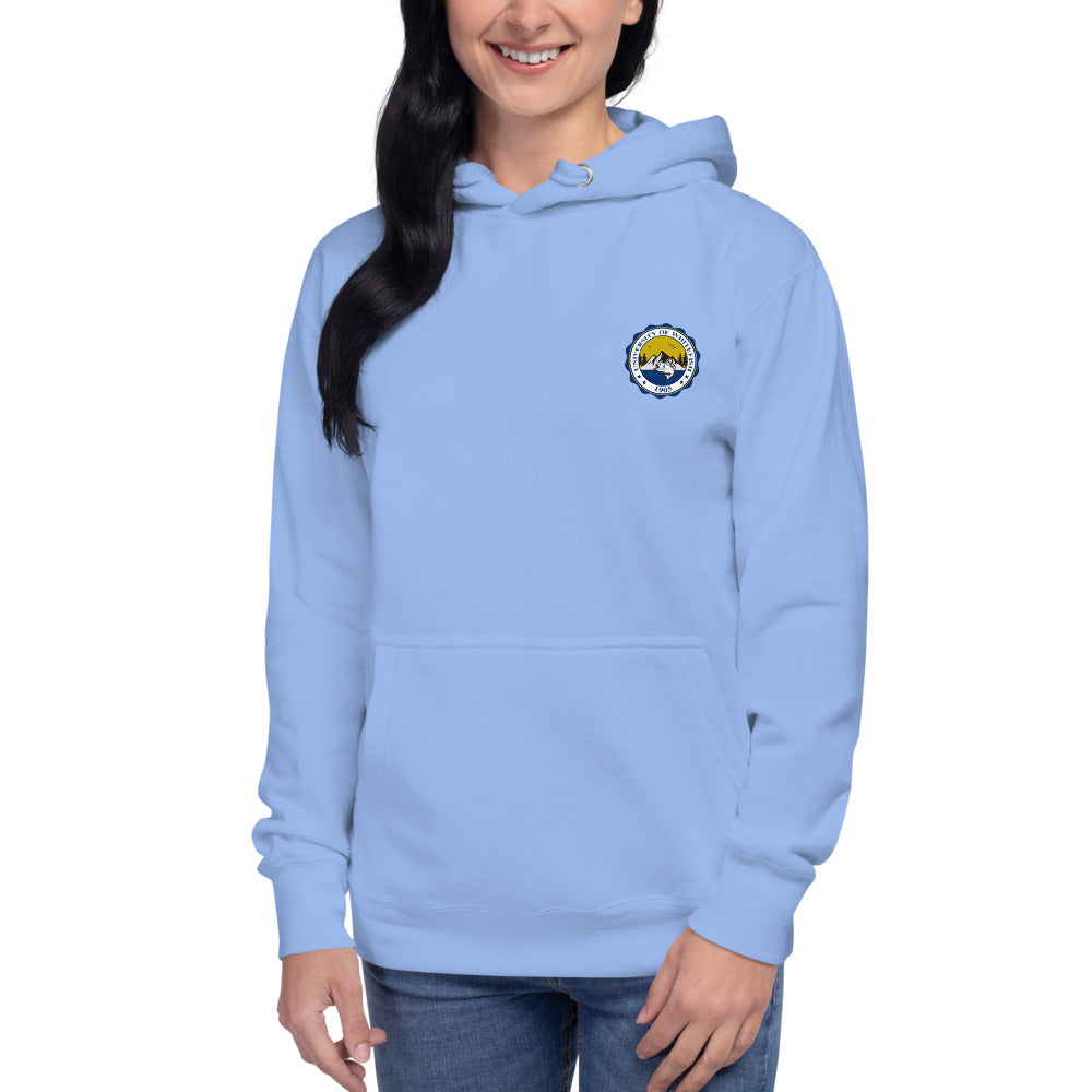 Women's/Unisex Hoodie Modern Crest Back