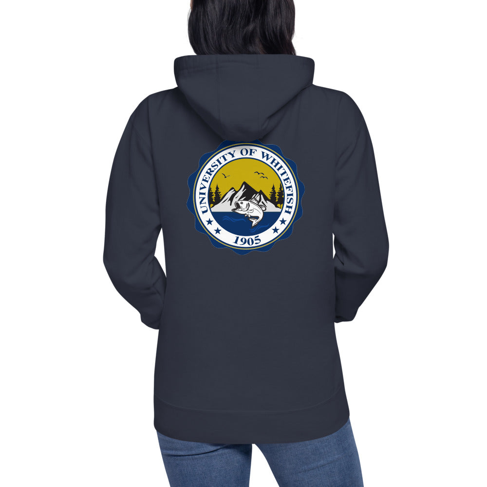 Women's/Unisex Hoodie Modern Crest Back