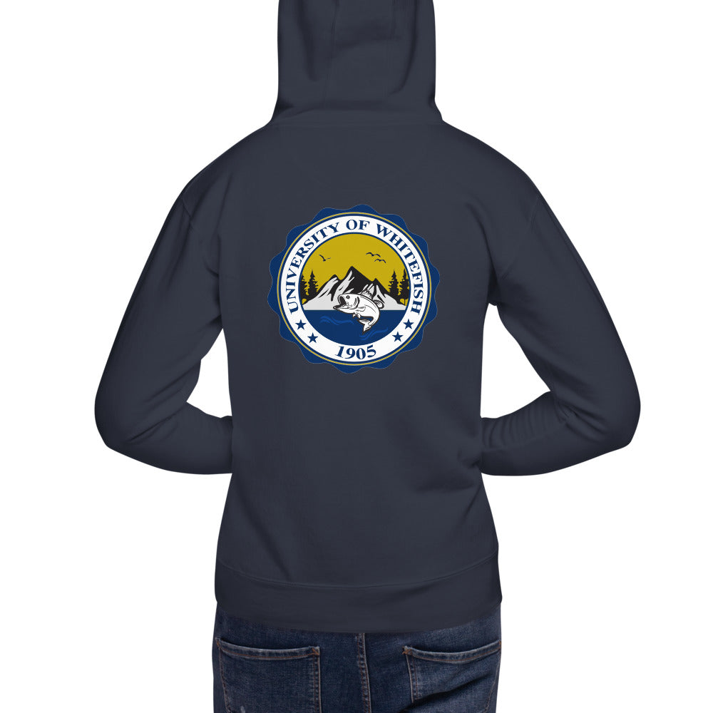 Men's/Unisex Hoodie Modern Crest Back
