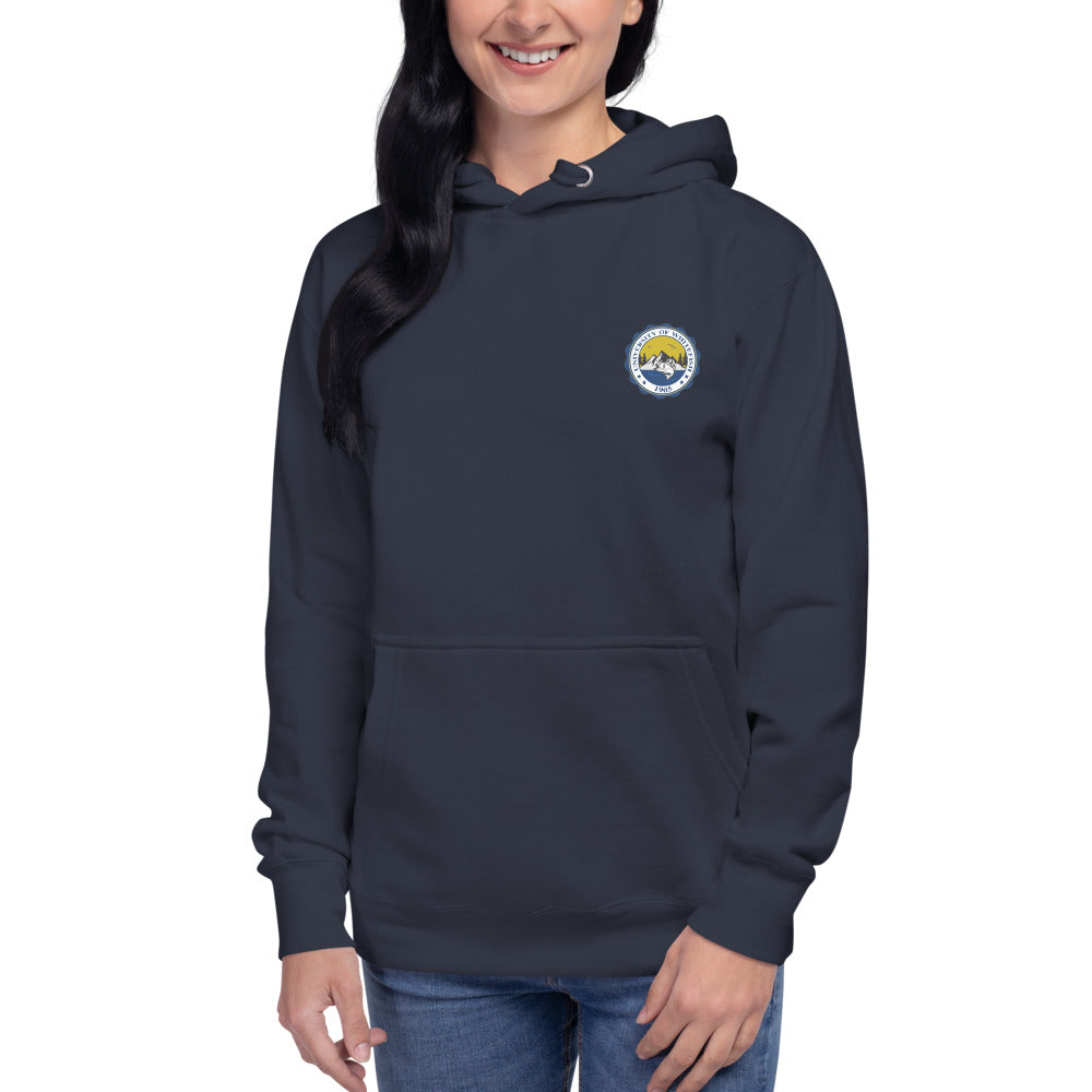 Women's/Unisex Hoodie Modern Crest Back