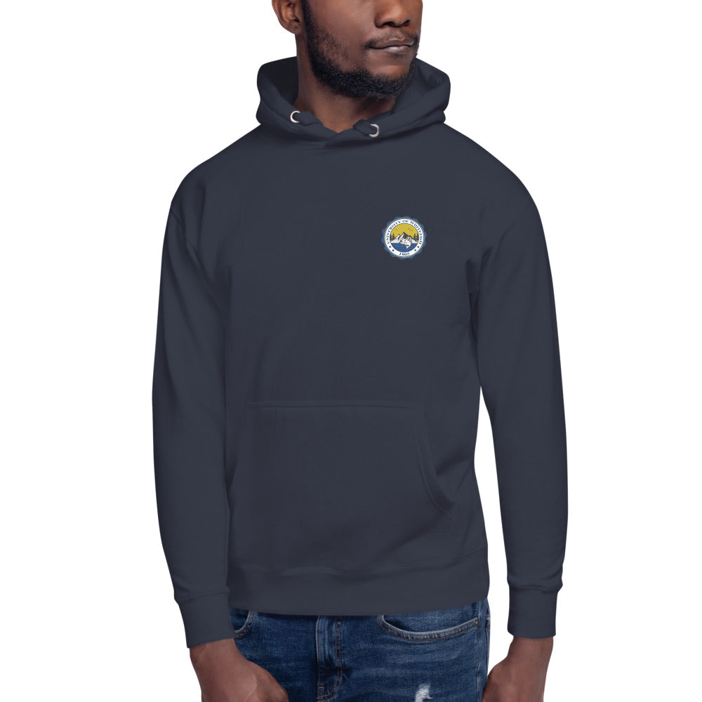 Men's/Unisex Hoodie Modern Crest Back