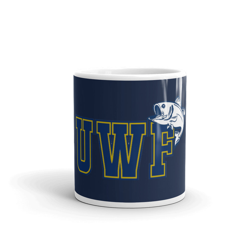 White glossy mug