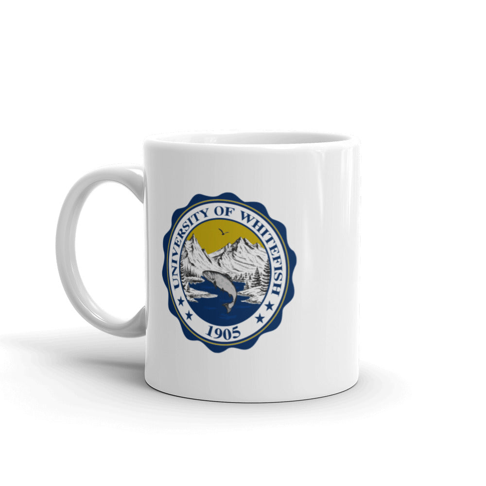 Classic Crest White glossy mug