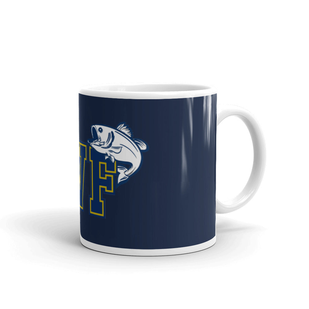White glossy mug