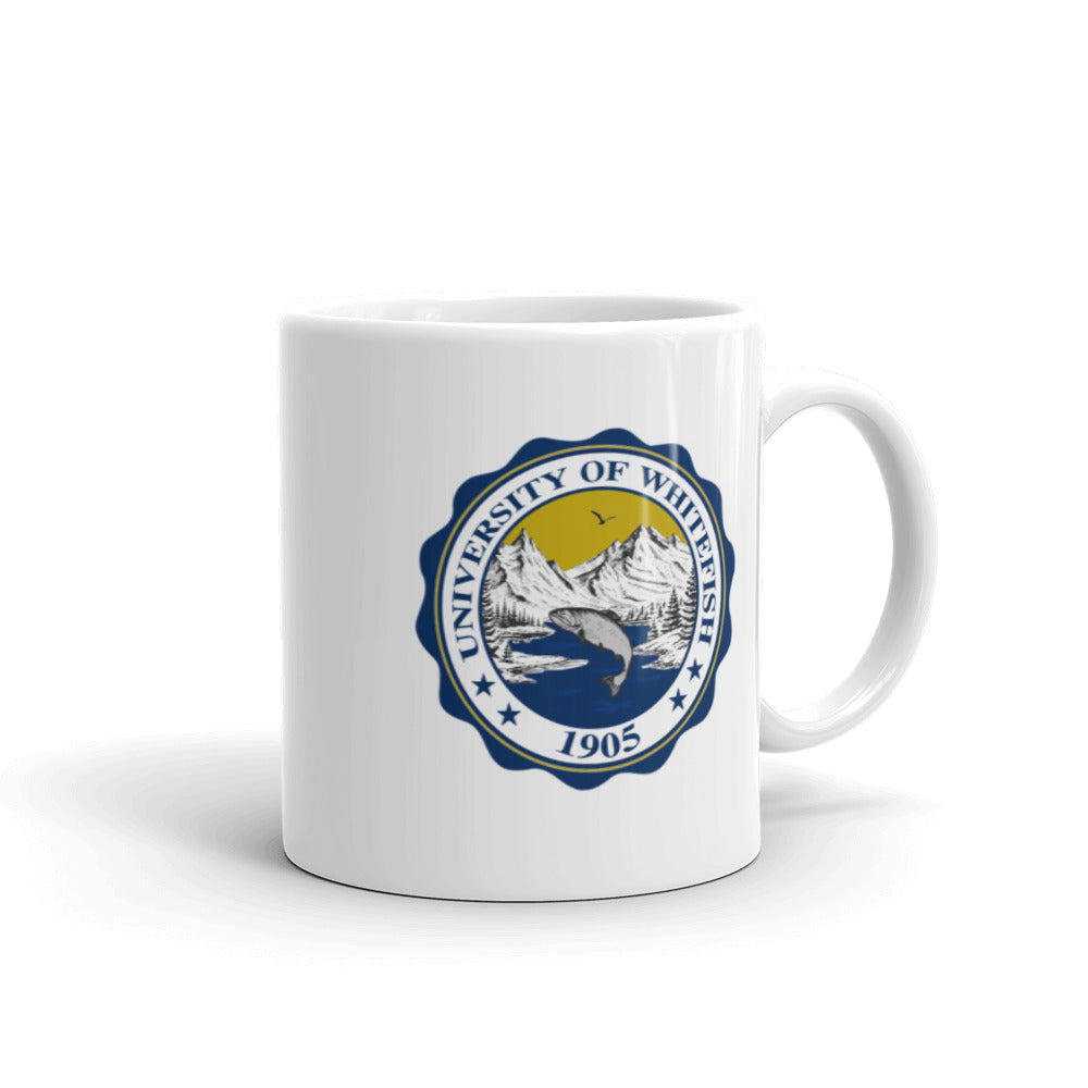 Classic Crest White glossy mug