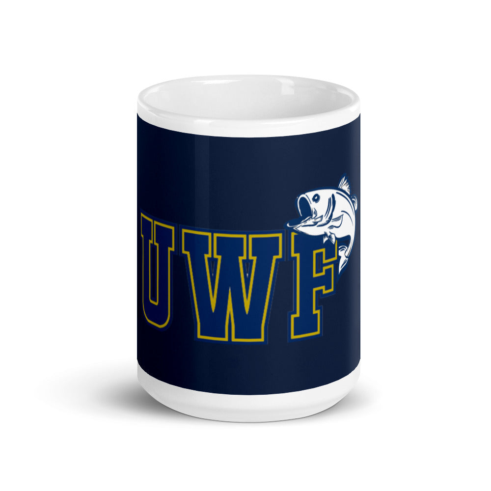 White glossy mug