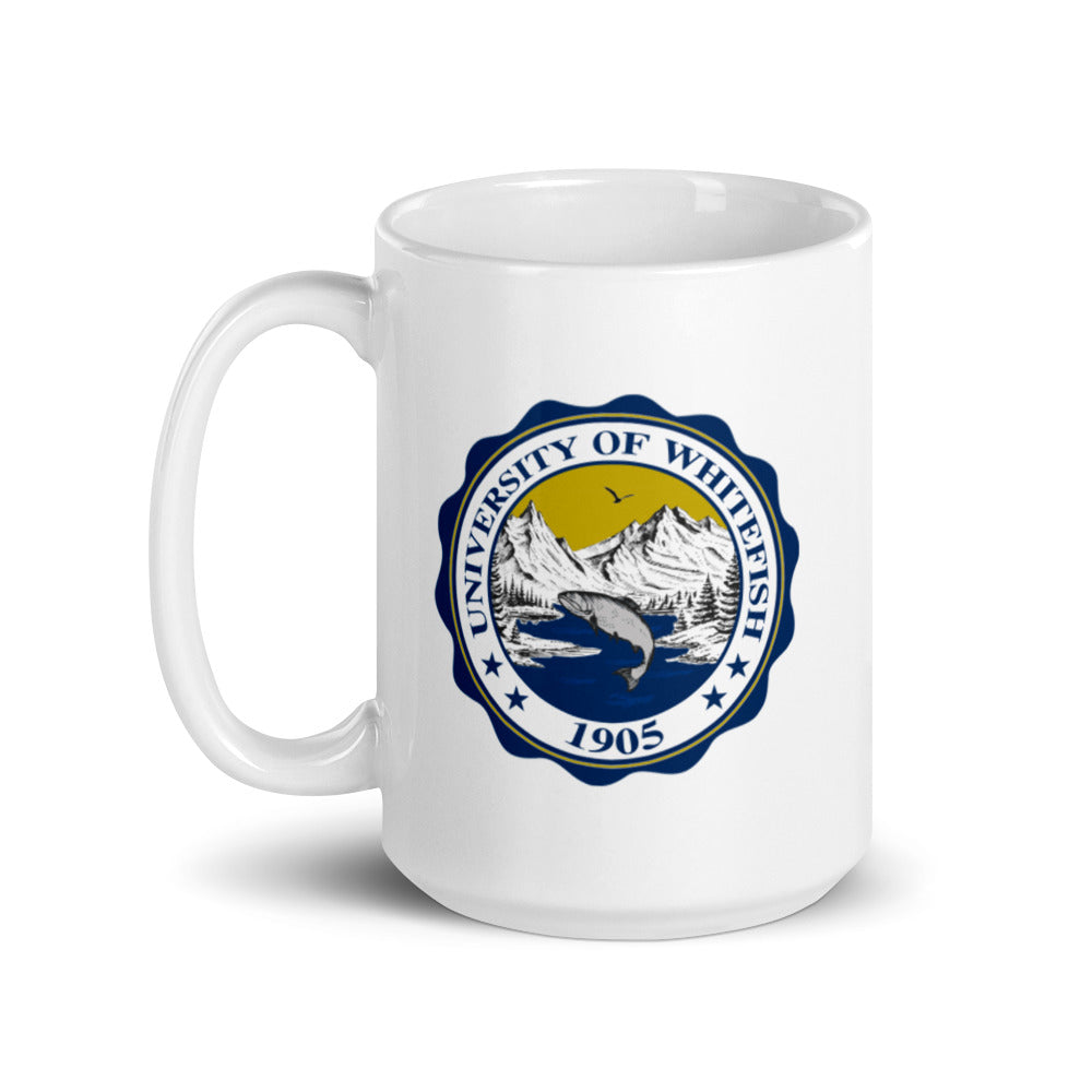 Classic Crest White glossy mug