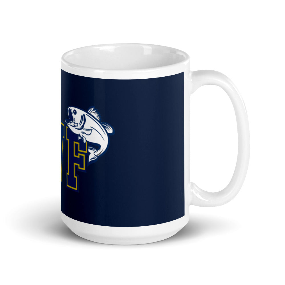 White glossy mug