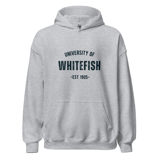 University of Whitefish hoodie light
