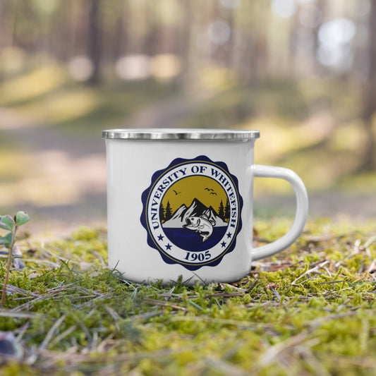Crest Enamel Mug