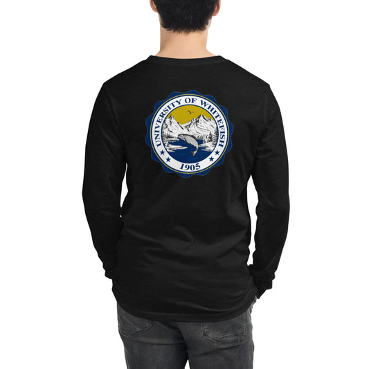 Men's / Unisex Long Sleeve Tee Traditional Crest Back