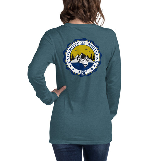 Women's / Unisex Long Sleeve Tee Modern Crest Back