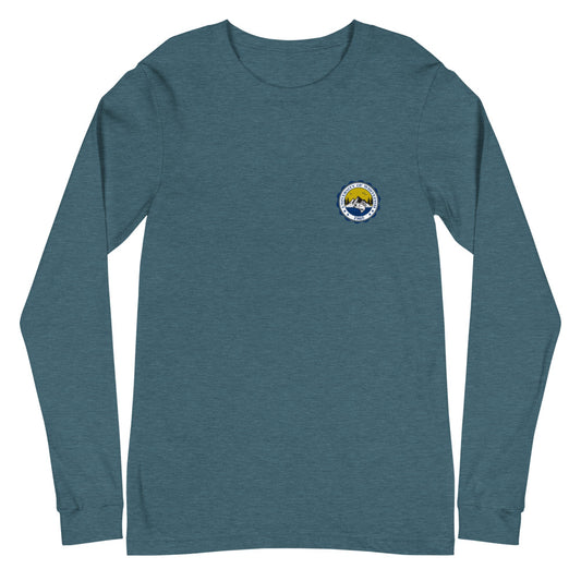 Men's / Unisex Long Sleeve Tee Modern Crest Back