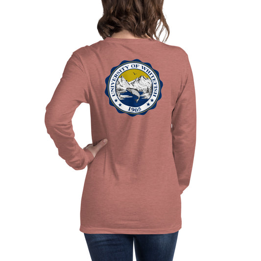 Women's / Unisex Long Sleeve Tee Traditional Crest Back