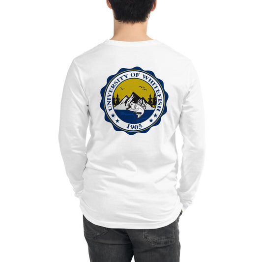 Men's / Unisex Long Sleeve Tee Modern Crest Back