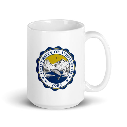 Classic Crest White glossy mug